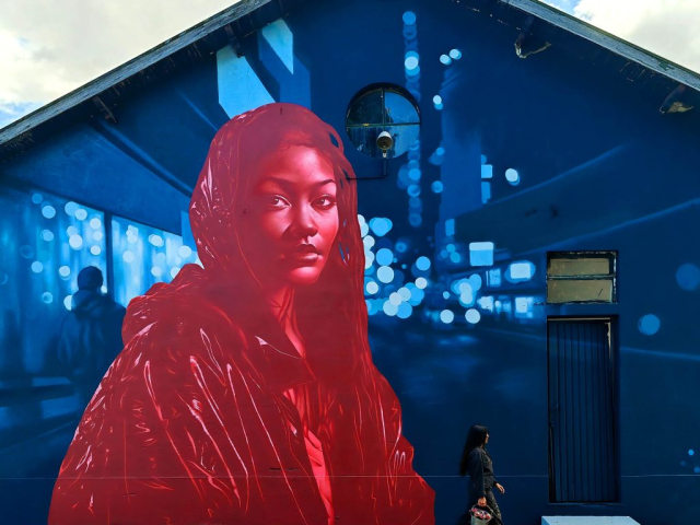 MrDheo - "Camelia" - Porto 2023 (arte urbana/street art/graffiti/mural)