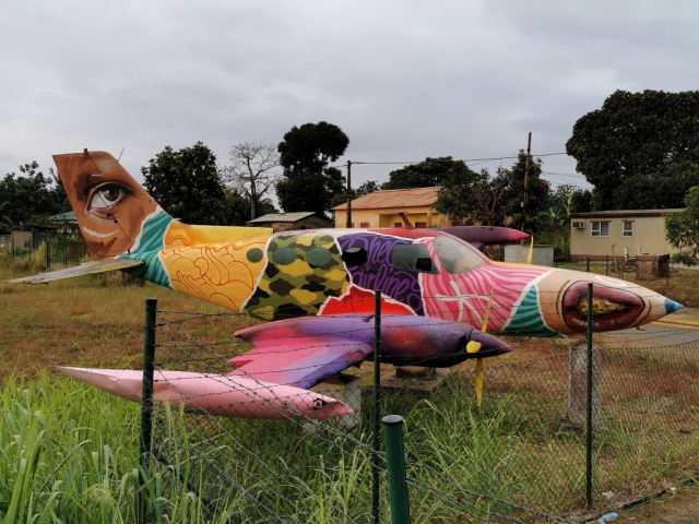 MrDheo - "MrDheo Airlines" - Secret Location 2022 (arte urbana/street art/graffiti/mural)