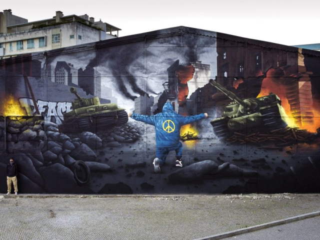 MrDheo - "Freedom Fighter" - Matosinhos 2022 (arte urbana/street art/graffiti/mural)