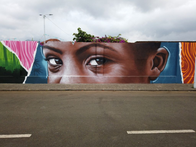 MrDheo - "Leve Leve" - Príncipe (S.Tomé) 2022 (arte urbana/street art/graffiti/mural)