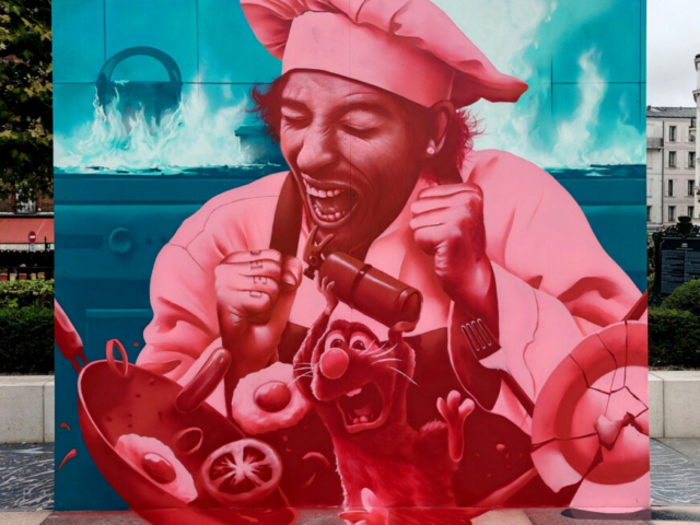 MrDheo - "Riot'atouille" - Paris, France 2025 (arte urbana/street art/graffiti/mural)