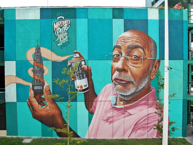 MrDheo - "Nobre e Leal" - Porto 2014 (arte urbana/street art/graffiti/mural)